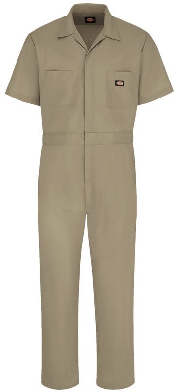 Dickies Men 5-ounce 65/35 polyester/cotton poplin Short Sleeve Coveralls